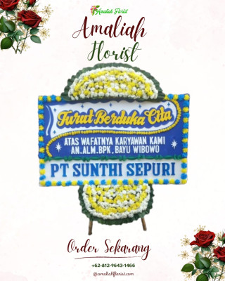 Papan Bunga Duka di Terboyo Kulon